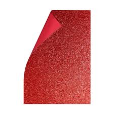 GOMA EVA GLITTER 60X40 ROJO
