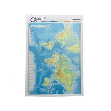 MAPA N3 PLANISFERIO FISICO POLITICO