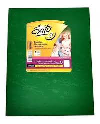 CUADERNO ÉXITO T.DURA N3 50HJ VERDE RAYA