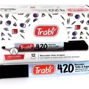 MARCADOR TRABI NEGRO 420